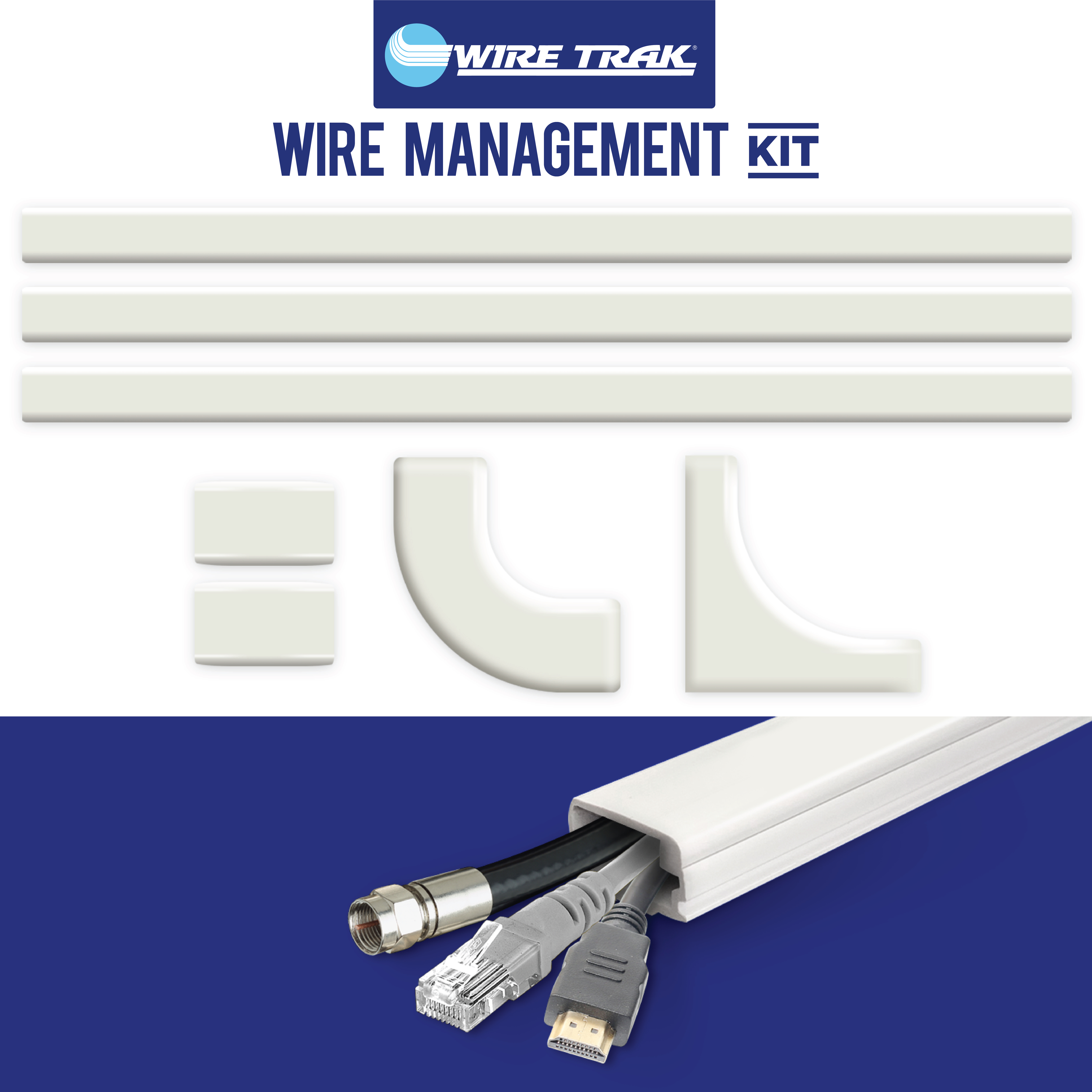 PVC Flanged Wire Guard U Channel Surface Cable Raceways - 1/2, 1, 2, 3  4